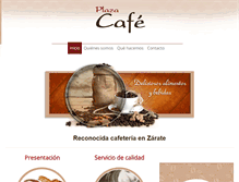 Tablet Screenshot of plazacafezarate.com